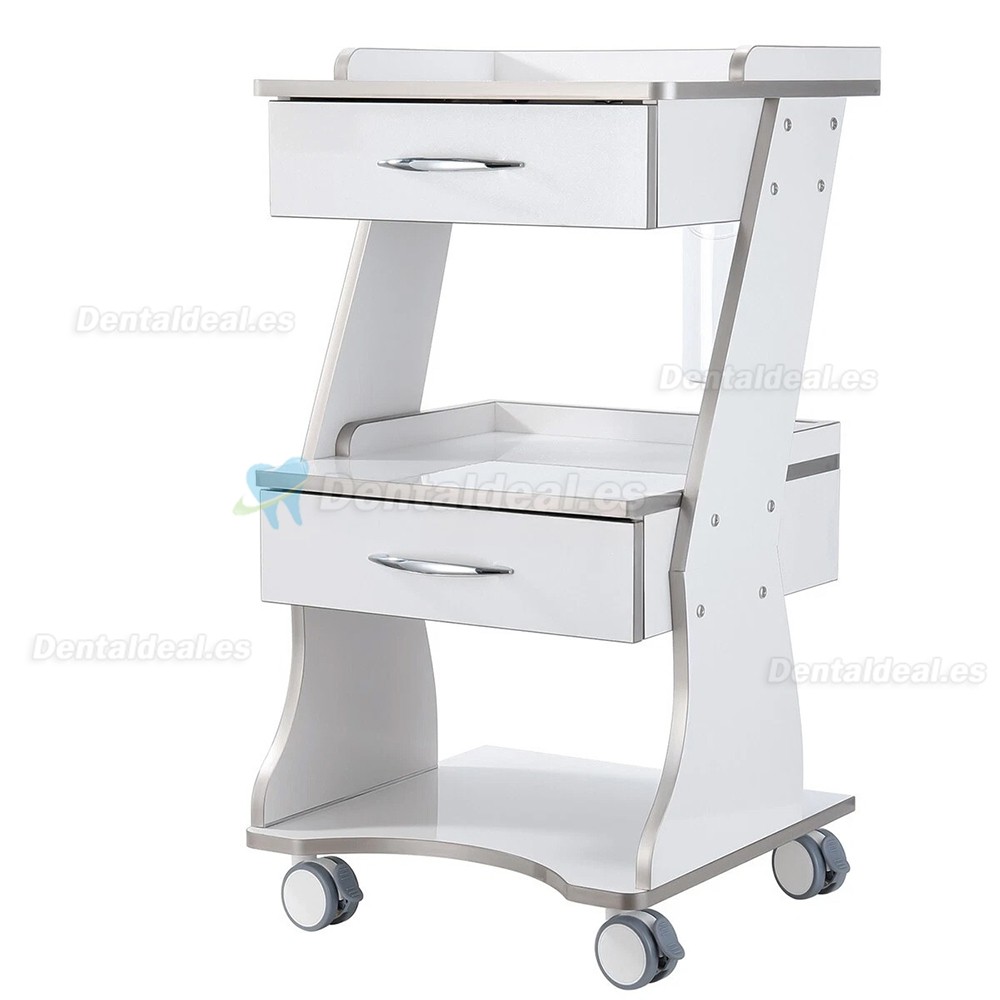 Dentech Carro Dental para Instrumental con Suministro de Botella de Agua y Armario de Almacenamiento